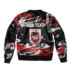 Personalized St. George Illawarra Dragons Bomber Jacket Graffiti Grunge Abstract Urban Street Style Design