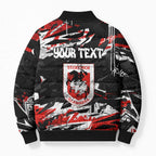 Personalized St. George Illawarra Dragons Bomber Puffer Jacket Graffiti Grunge Abstract Urban Street Style Design