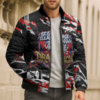 Personalized St. George Illawarra Dragons Bomber Puffer Jacket Graffiti Grunge Abstract Urban Street Style Design