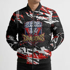 Personalized St. George Illawarra Dragons Bomber Puffer Jacket Graffiti Grunge Abstract Urban Street Style Design