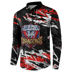 Personalized St. George Illawarra Dragons Button Sweatshirt Graffiti Grunge Abstract Urban Street Style Design