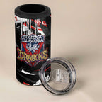 Personalized St. George Illawarra Dragons 4 in 1 Can Cooler Tumbler Graffiti Grunge Abstract Urban Street Style Design