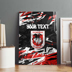 Personalized St. George Illawarra Dragons Canvas Wall Art Graffiti Grunge Abstract Urban Street Style Design
