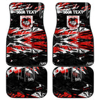 Personalized St. George Illawarra Dragons Car Mats Graffiti Grunge Abstract Urban Street Style Design