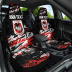Personalized St. George Illawarra Dragons Car Seat Cover Graffiti Grunge Abstract Urban Street Style Design