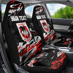 Personalized St. George Illawarra Dragons Car Seat Cover Graffiti Grunge Abstract Urban Street Style Design
