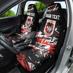 Personalized St. George Illawarra Dragons Car Seat Cover Graffiti Grunge Abstract Urban Street Style Design