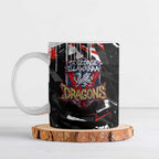Personalized St. George Illawarra Dragons Ceramic Mug Graffiti Grunge Abstract Urban Street Style Design