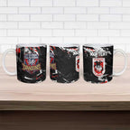 Personalized St. George Illawarra Dragons Ceramic Mug Graffiti Grunge Abstract Urban Street Style Design