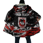 Personalized St. George Illawarra Dragons Cloak Graffiti Grunge Abstract Urban Street Style Design