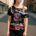 Personalized St. George Illawarra Dragons Cross Shoulder Shirt Graffiti Grunge Abstract Urban Street Style Design