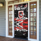 Personalized St. George Illawarra Dragons Door Cover Graffiti Grunge Abstract Urban Street Style Design
