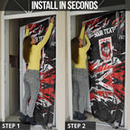 Personalized St. George Illawarra Dragons Door Cover Graffiti Grunge Abstract Urban Street Style Design