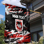 Personalized St. George Illawarra Dragons Garden Flag Graffiti Grunge Abstract Urban Street Style Design