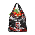 Personalized St. George Illawarra Dragons Grocery Bag Graffiti Grunge Abstract Urban Street Style Design