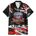 Personalized St. George Illawarra Dragons Hawaiian Shirt Graffiti Grunge Abstract Urban Street Style Design