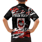 Personalized St. George Illawarra Dragons Hawaiian Shirt Graffiti Grunge Abstract Urban Street Style Design