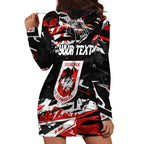 Personalized St. George Illawarra Dragons Hoodie Dress Graffiti Grunge Abstract Urban Street Style Design