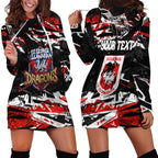 Personalized St. George Illawarra Dragons Hoodie Dress Graffiti Grunge Abstract Urban Street Style Design