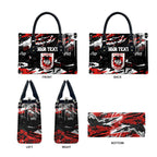 Personalized St. George Illawarra Dragons Leather Bag Graffiti Grunge Abstract Urban Street Style Design