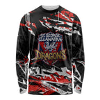 Personalized St. George Illawarra Dragons Long Sleeve Shirt Graffiti Grunge Abstract Urban Street Style Design