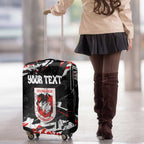 Personalized St. George Illawarra Dragons Luggage Cover Graffiti Grunge Abstract Urban Street Style Design