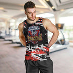 Personalized St. George Illawarra Dragons Men Tank Top Graffiti Grunge Abstract Urban Street Style Design