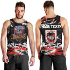 Personalized St. George Illawarra Dragons Men Tank Top Graffiti Grunge Abstract Urban Street Style Design