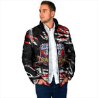 Personalized St. George Illawarra Dragons Padded Jacket Graffiti Grunge Abstract Urban Street Style Design