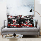 Personalized St. George Illawarra Dragons Pillow Cover Graffiti Grunge Abstract Urban Street Style Design