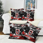 Personalized St. George Illawarra Dragons Pillow Cover Graffiti Grunge Abstract Urban Street Style Design