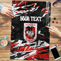 Personalized St. George Illawarra Dragons Puzzle Graffiti Grunge Abstract Urban Street Style Design