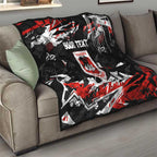 Personalized St. George Illawarra Dragons Quilt Graffiti Grunge Abstract Urban Street Style Design