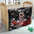 Personalized St. George Illawarra Dragons Quilt Graffiti Grunge Abstract Urban Street Style Design