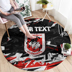 Personalized St. George Illawarra Dragons Round Carpet Graffiti Grunge Abstract Urban Street Style Design