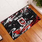 Personalized St. George Illawarra Dragons Rubber Doormat Graffiti Grunge Abstract Urban Street Style Design