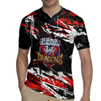 Personalized St. George Illawarra Dragons Rugby Jersey Graffiti Grunge Abstract Urban Street Style Design