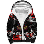 Personalized St. George Illawarra Dragons Sherpa Hoodie Graffiti Grunge Abstract Urban Street Style Design