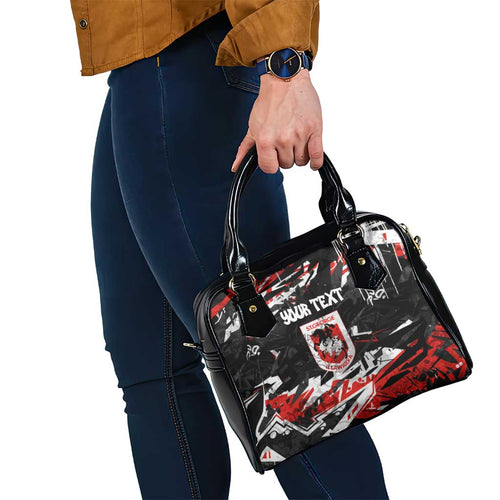 Personalized St. George Illawarra Dragons Shoulder Handbag Graffiti Grunge Abstract Urban Street Style Design