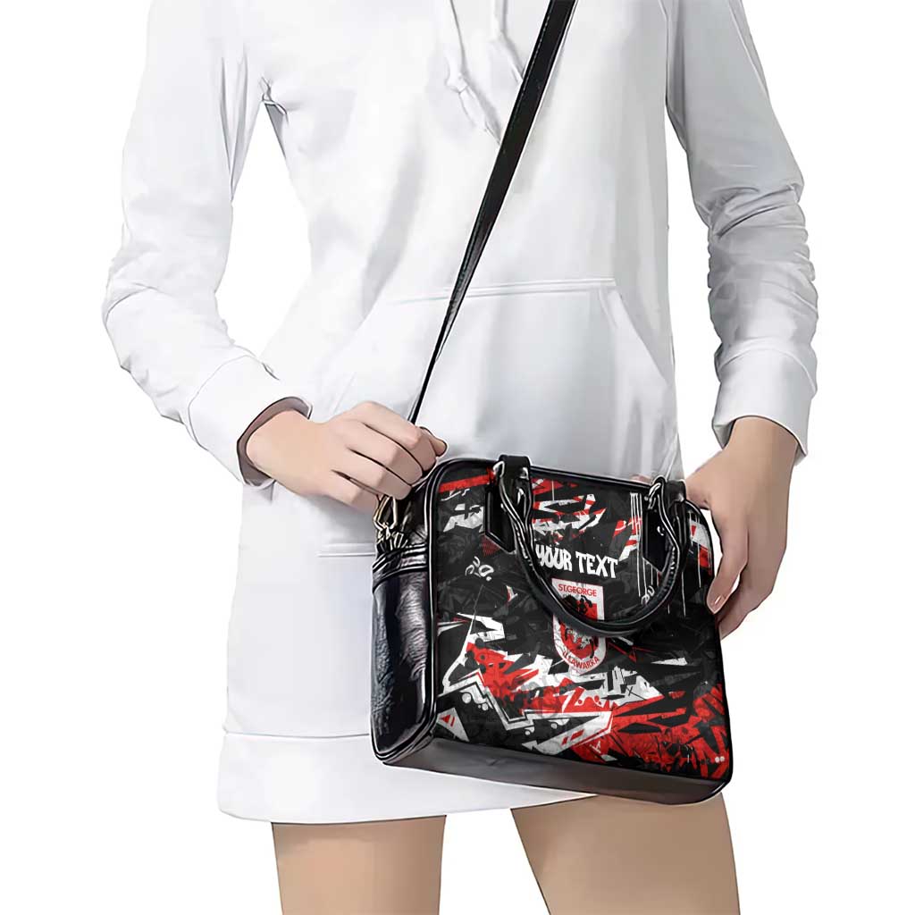 Personalized St. George Illawarra Dragons Shoulder Handbag Graffiti Grunge Abstract Urban Street Style Design