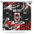 Personalized St. George Illawarra Dragons Shower Curtain Graffiti Grunge Abstract Urban Street Style Design
