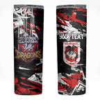 Personalized St. George Illawarra Dragons Skinny Tumbler Graffiti Grunge Abstract Urban Street Style Design