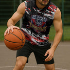 Personalized St. George Illawarra Dragons Sleeveless Hoodie Graffiti Grunge Abstract Urban Street Style Design