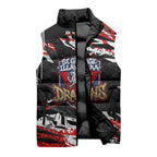 Personalized St. George Illawarra Dragons Sleeveless Puffer Jacket Graffiti Grunge Abstract Urban Street Style Design