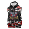 Personalized St. George Illawarra Dragons Sleeveless Zip Hoodie Graffiti Grunge Abstract Urban Street Style Design