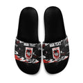 Personalized St. George Illawarra Dragons Slide Sandals Graffiti Grunge Abstract Urban Street Style Design