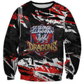 Personalized St. George Illawarra Dragons Sweatshirt Graffiti Grunge Abstract Urban Street Style Design