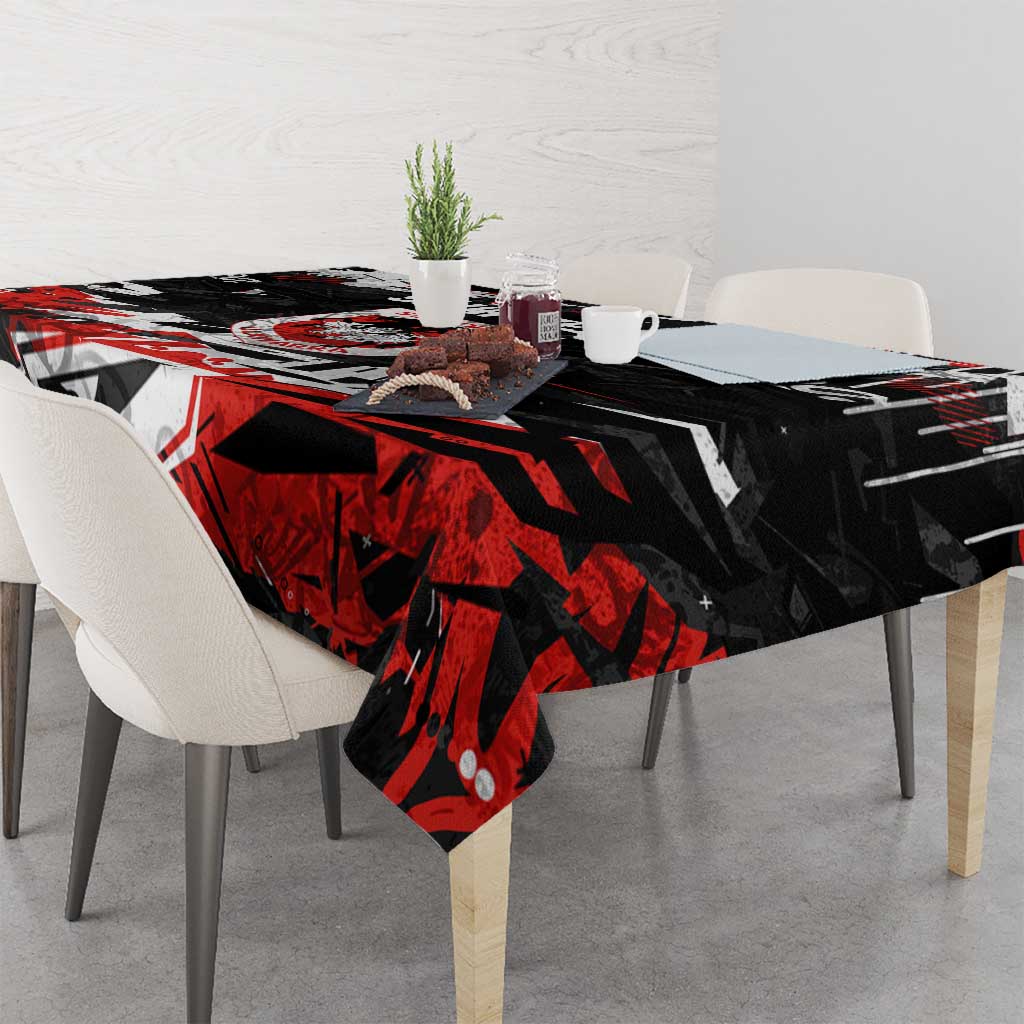 Personalized St. George Illawarra Dragons Tablecloth Graffiti Grunge Abstract Urban Street Style Design