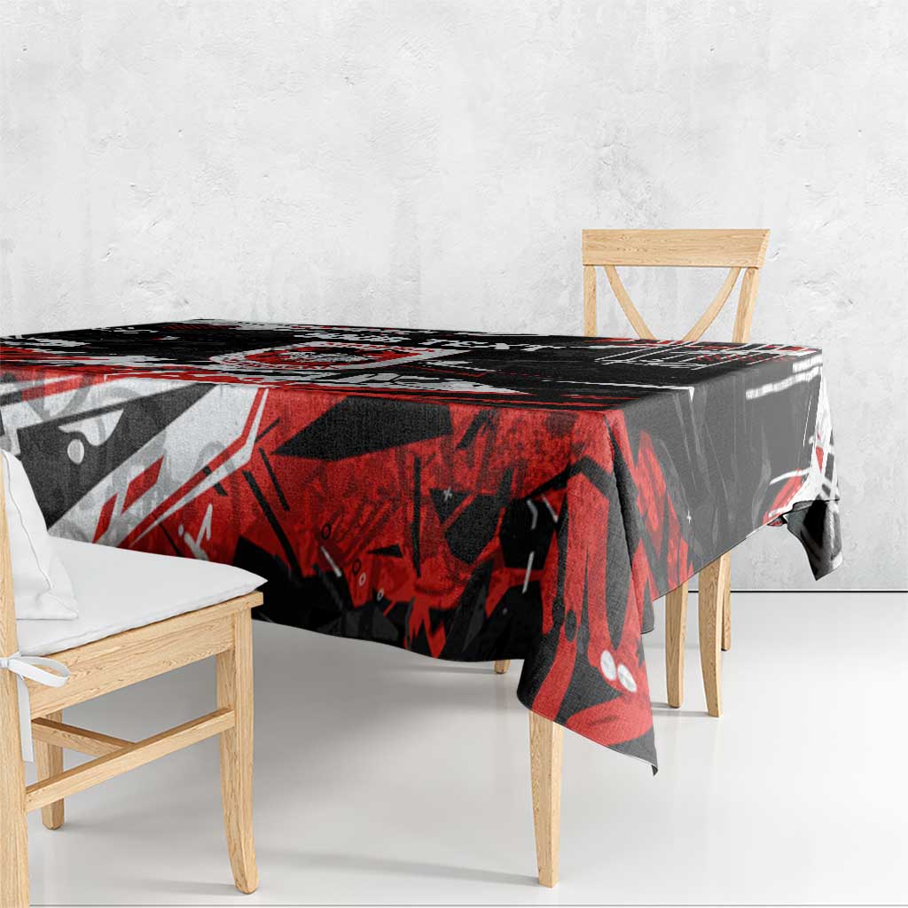 Personalized St. George Illawarra Dragons Tablecloth Graffiti Grunge Abstract Urban Street Style Design