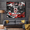 Personalized St. George Illawarra Dragons Tapestry Graffiti Grunge Abstract Urban Street Style Design